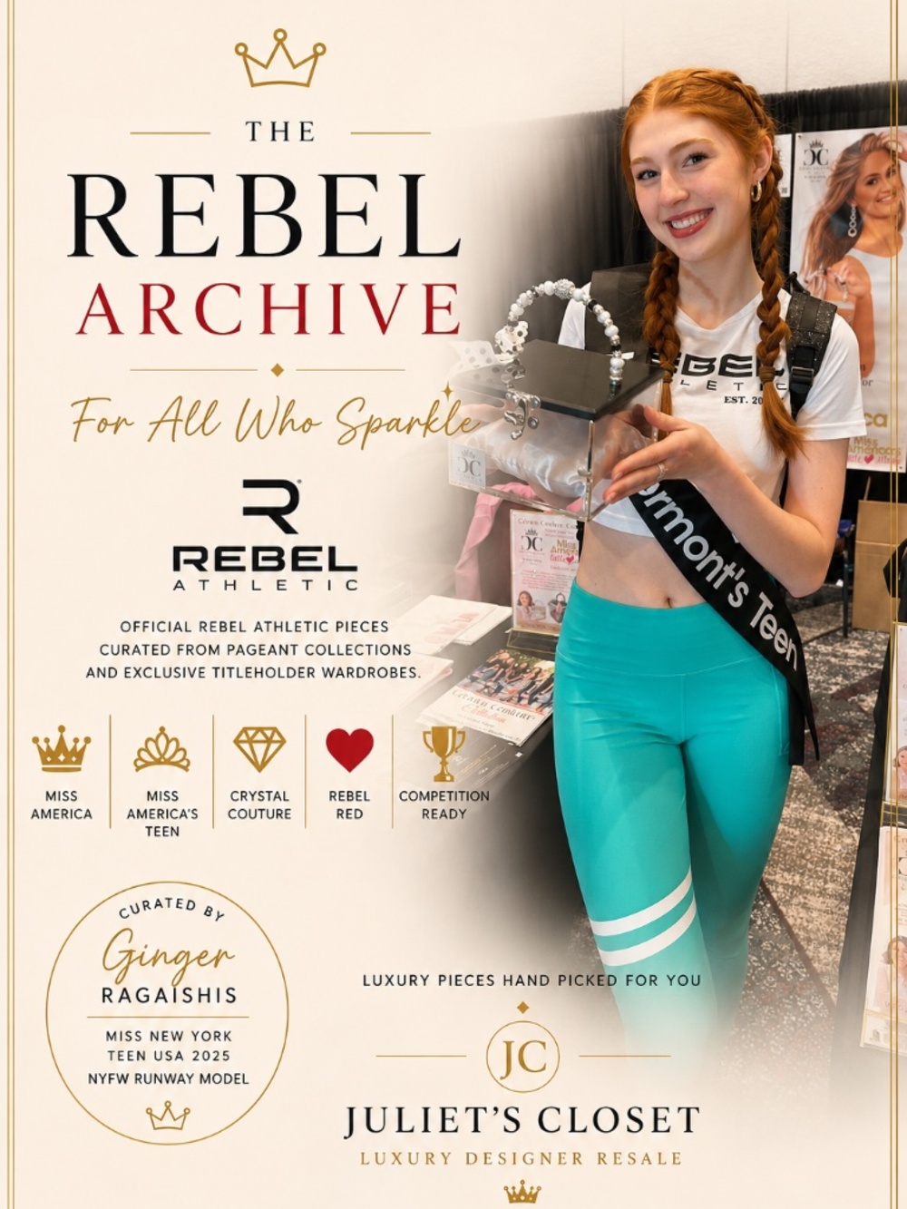 Rebel Athletic Miss America's Teen Exclusive Set | Adult Medium